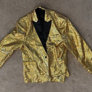 Men's Formal Tuxedo Blazer/Jacket Metallic Sequin - 3xl 56